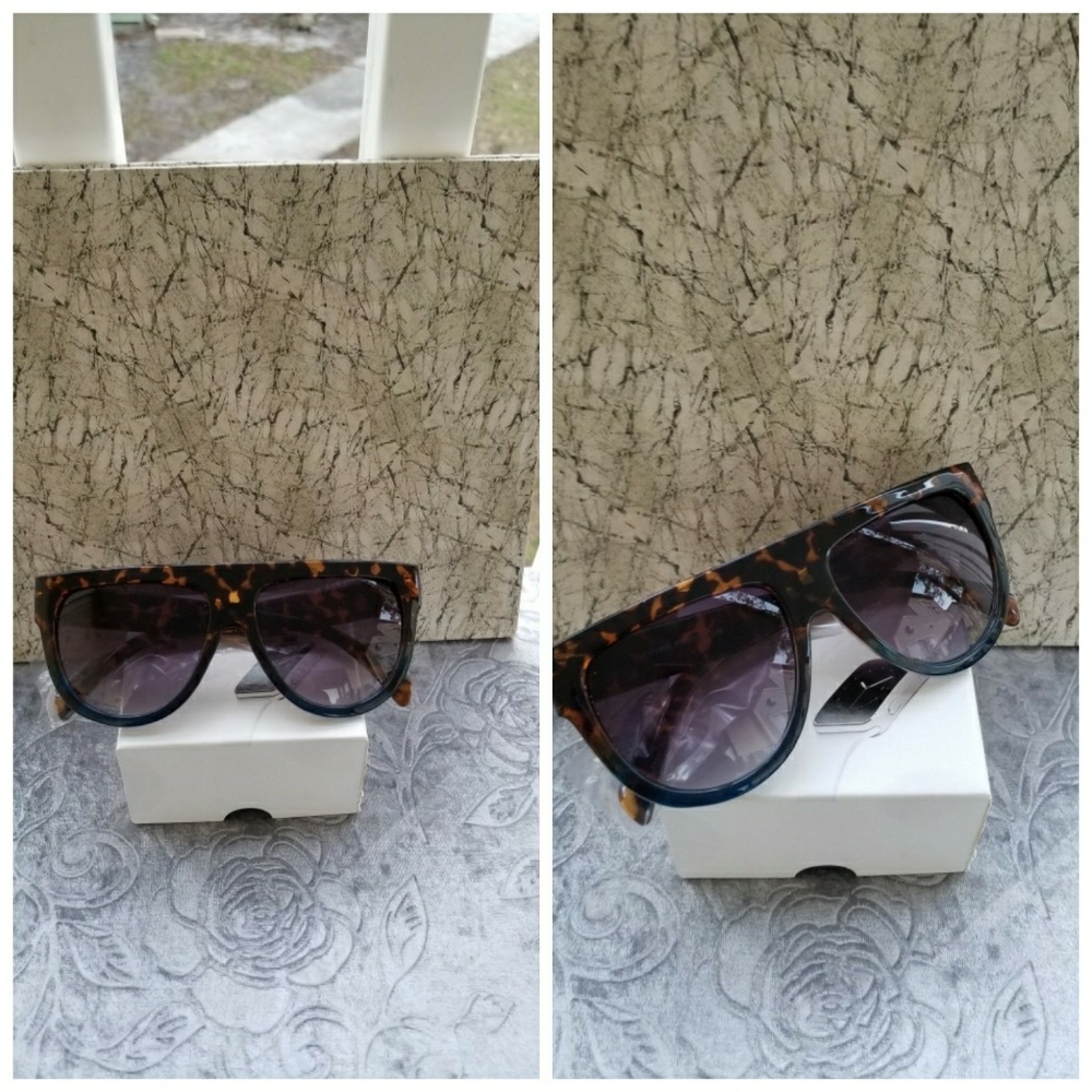 Over size black 400Uv protection sunglasses Top Fr
